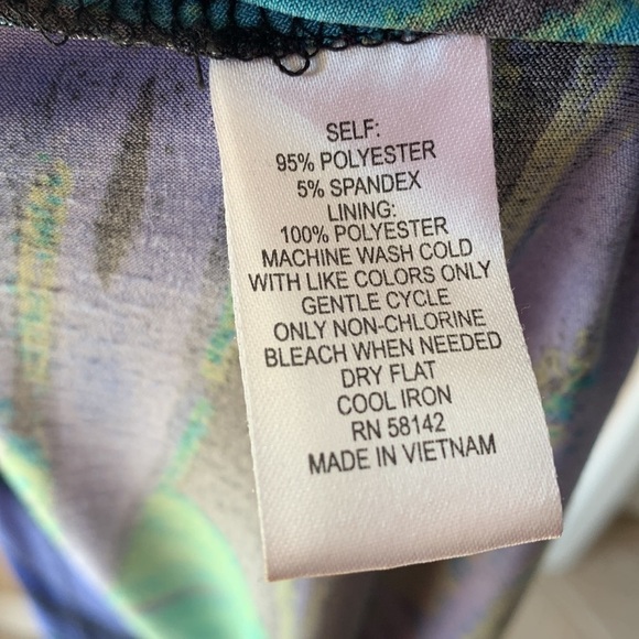 LONDON TIMES Tropical One Shoulder Maxi Dress - Picture 9 of 9